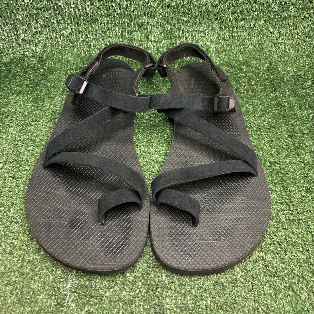 Shamma Trail‎ Star Sandals Warriors Maximus Barefoot Minimalist Black Mens Sz 14